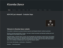 Tablet Screenshot of kizombadance.com